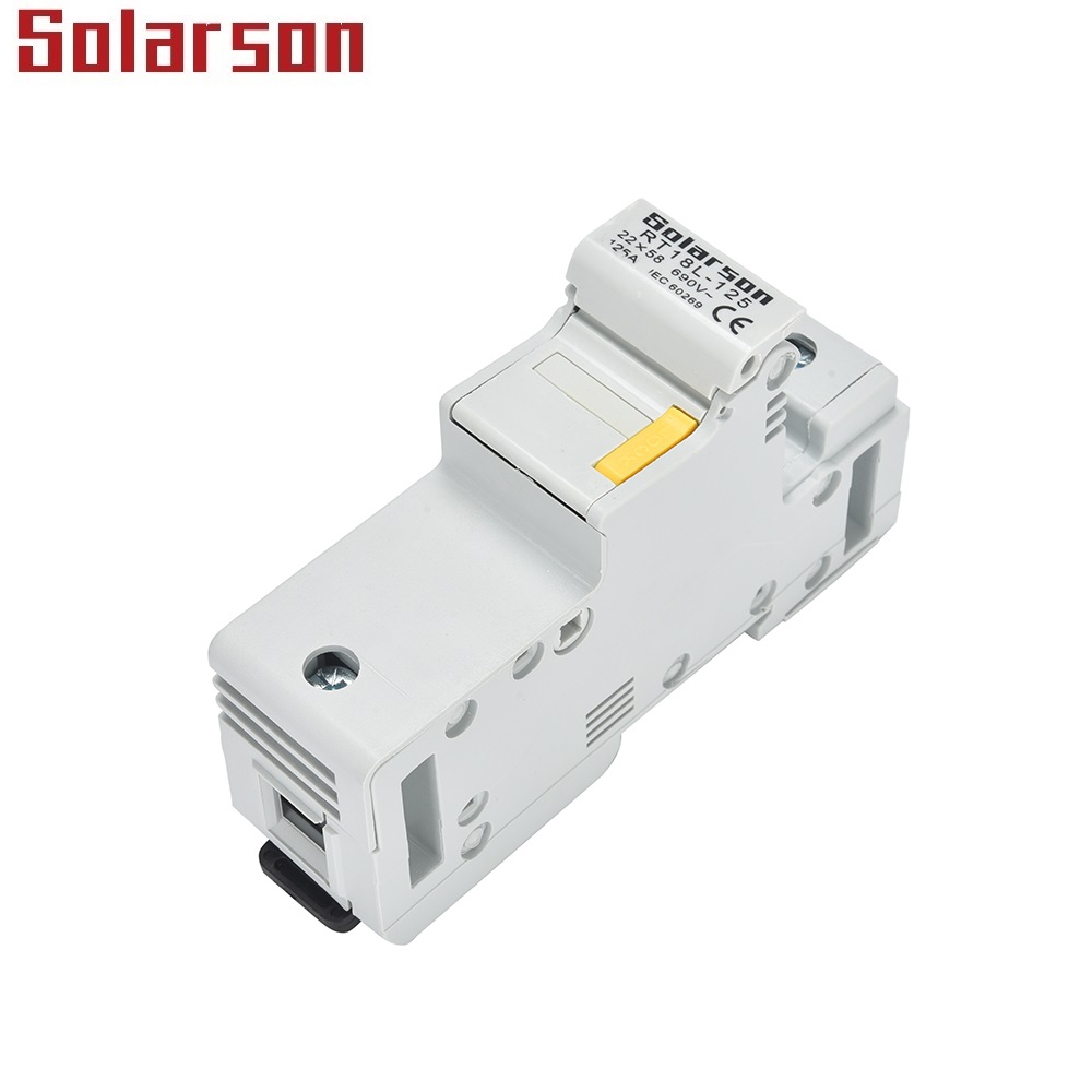 22x58mm DIN Rail Mounted Fuse Holder 125A 500VAC 690VAC 500VDC 690VDC